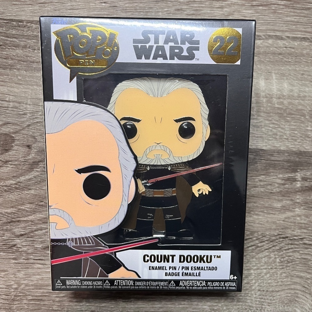 💖3/$15💖 Funko Pop pin Star Wars Count Dooku 22
